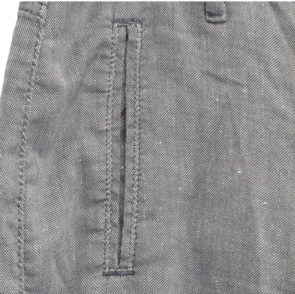 7 For All Mankind Women's Pants Cropped Capri's Blue Cotton Linen Size 27 - Picture 5 of 8